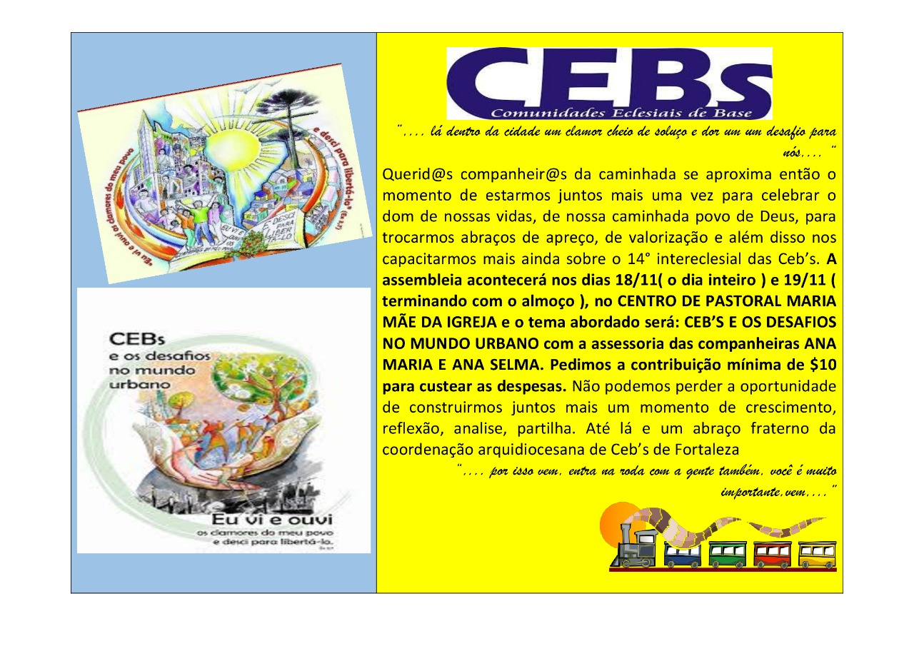 Assembleia Arquidiocesana de CEBs Arquidiocese de Fortaleza