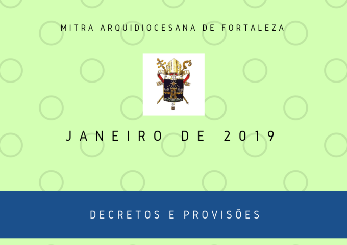 Nomeações e provisões – Janeiro 2019