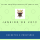Nomeações e provisões – Janeiro 2019