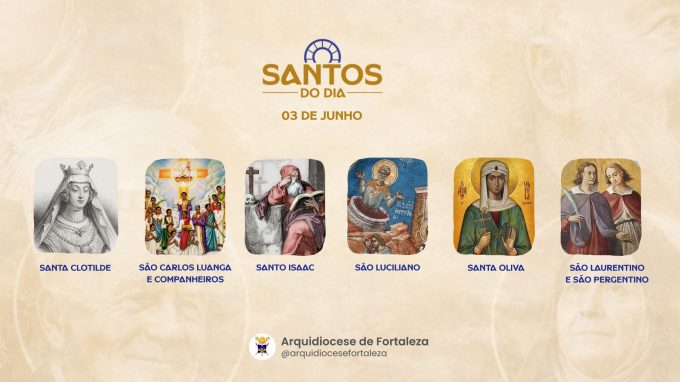 santos 03 05 1 em Santos do Dia (03/06): São Carlos Luanga, Santa Clotilde, Santo Isaac e outros
