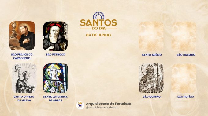 santos 04 05 1 em Santos do Dia (04/06): São Francisco Caracciolo, Santo Arésio e São Daciano e outros