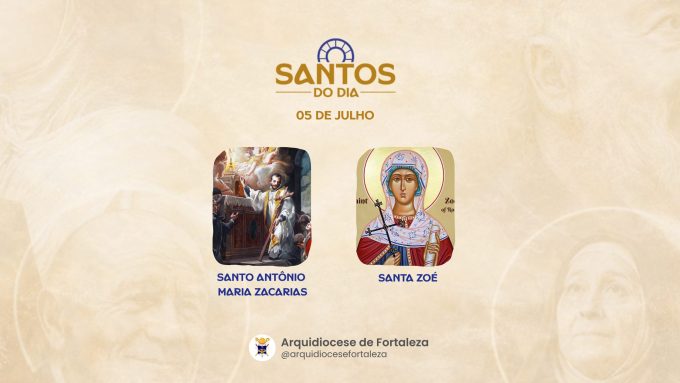 santos 05 07 1 em Santos do Dia (05/07): Santo Antônio Maria Zacarias e Santa Zoé