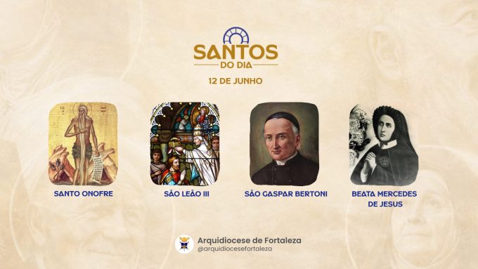 santos 12 06 em Santos do Dia (12/06): Santo Onofre, São Leão III, São Gaspar Bertoni e Beata Mercedes de Jesus