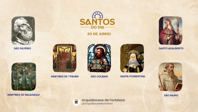santos 20 06 em Santos do Dia (20/06): São Silvério, Mártires de Nagasáqui, Mártires de Tyburn e outros
