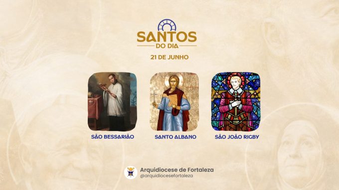 santos 21 06 em Santos do Dia (21/06): São Luís Gonzaga, Santo Albano e São João Rigby