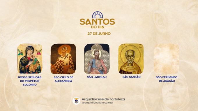 santos 27 06 em Santos do Dia (27/06): Nossa Senhora do Perpétuo Socorro, São Cirilo de Alexandria e outros