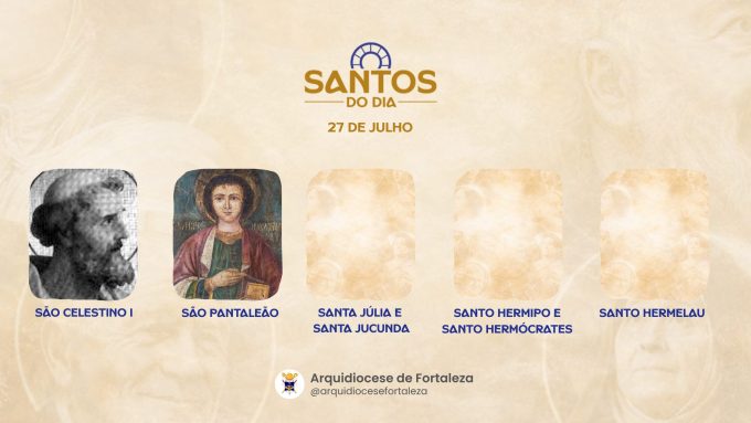 santos 27 07 em Santos do Dia (27/07): São Celestino I e Mártires de Nicomédia